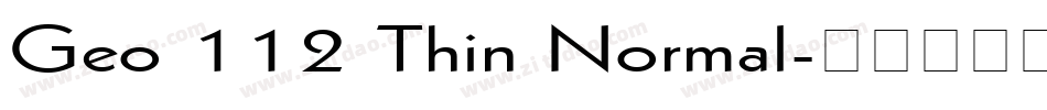 Geo 112 Thin Normal字体转换